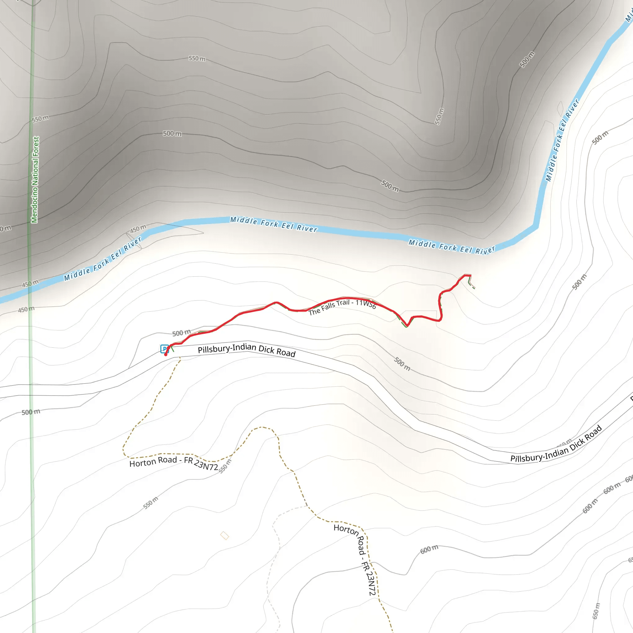 The Falls Trail mobile static map