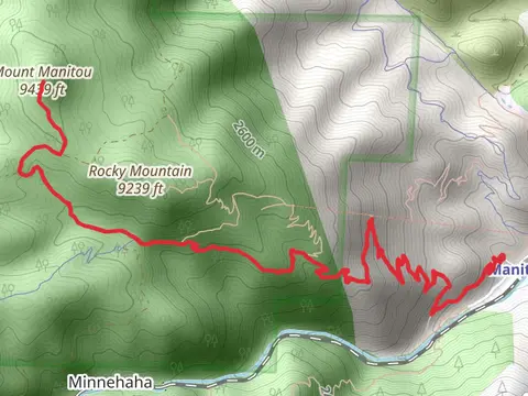 Mount Manitou via Barr Trail