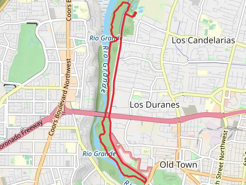 Rio Grande Nature Center State Park to Rio Grande Bosque Loop