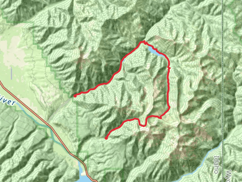 Lower Palisades Creek, Upper Palisades Lake and Sheep Creek Horseshoe Trail