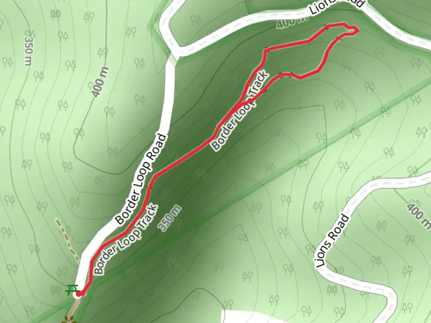 An image depicting the trail Border Loop Walk and its surrounding area.