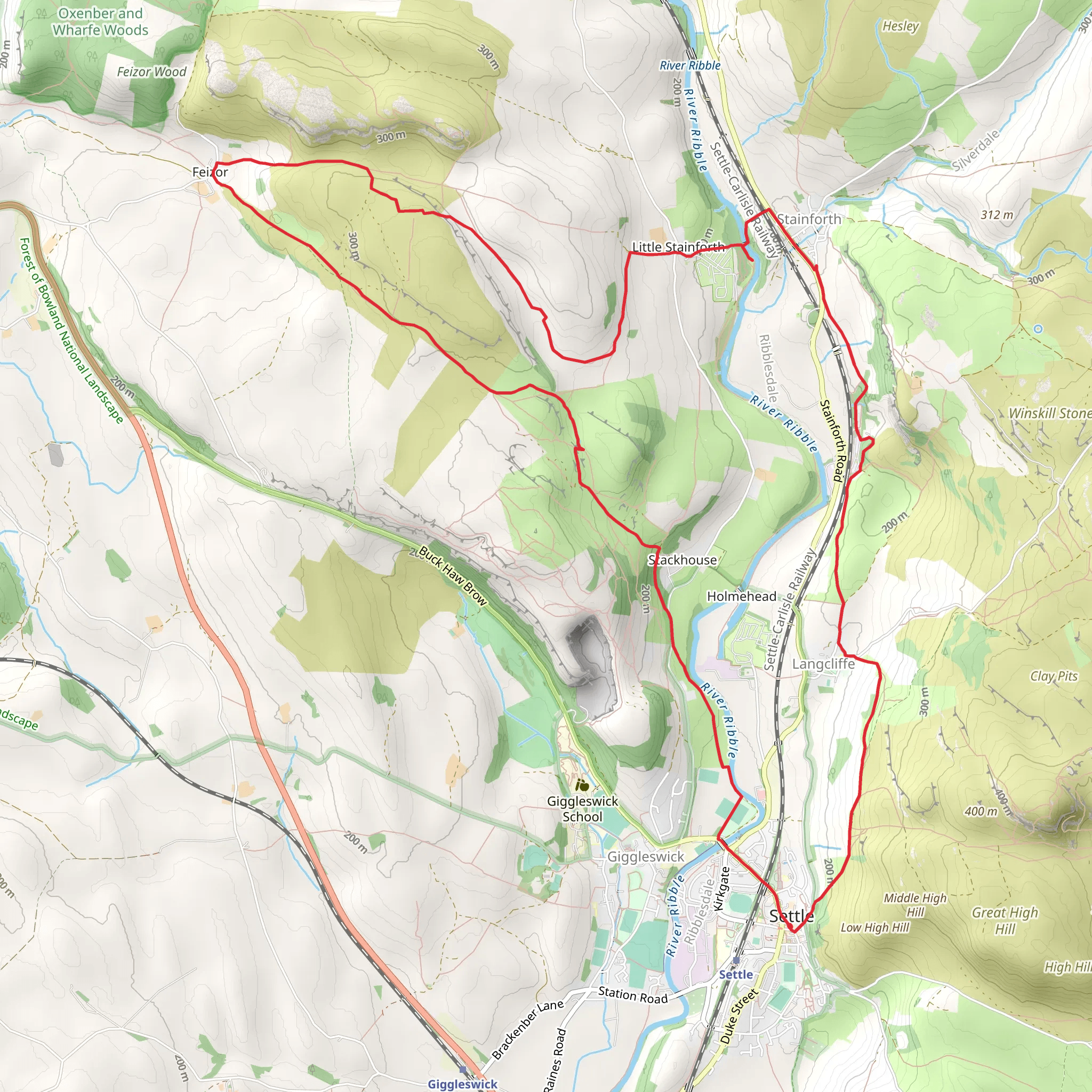 Settle, Feizor and Stainforth Loop via Stainforth Force | North