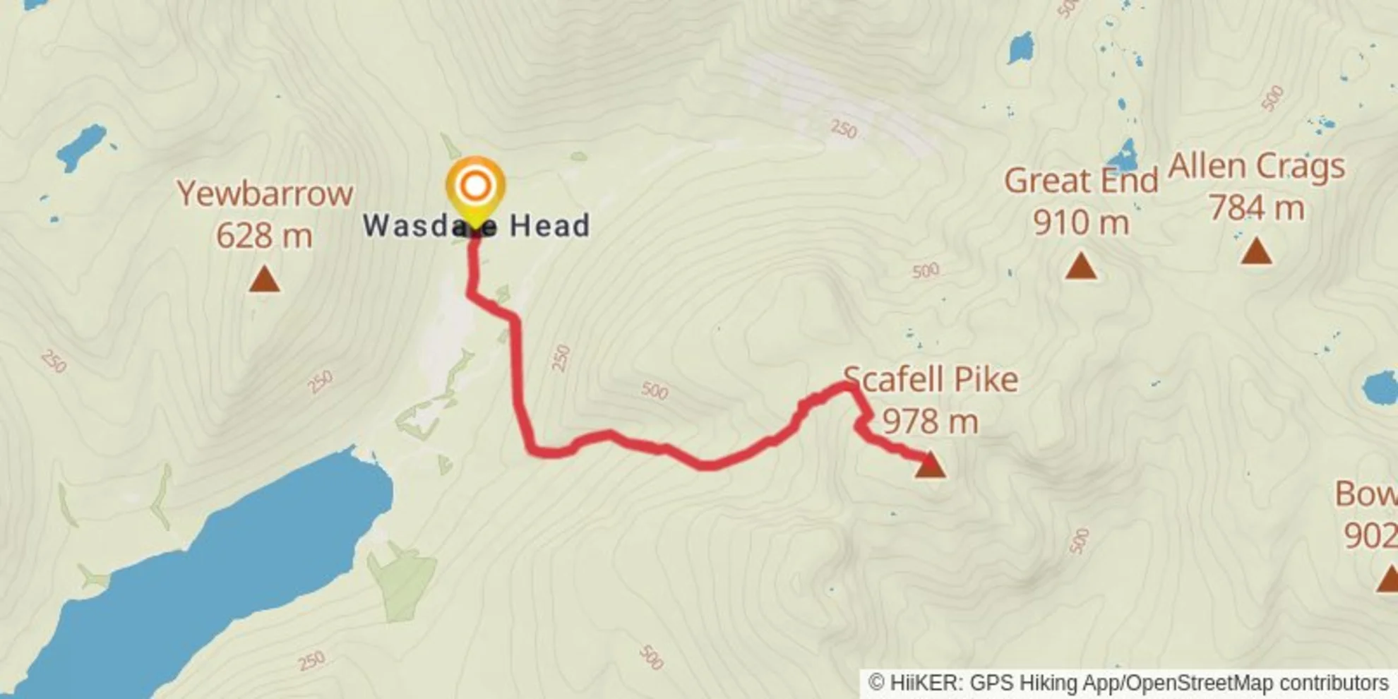 An image depicting the trail wasdale head and its surrounding area.