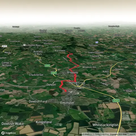 Ilminster to Castle Neroche motte and Bailey