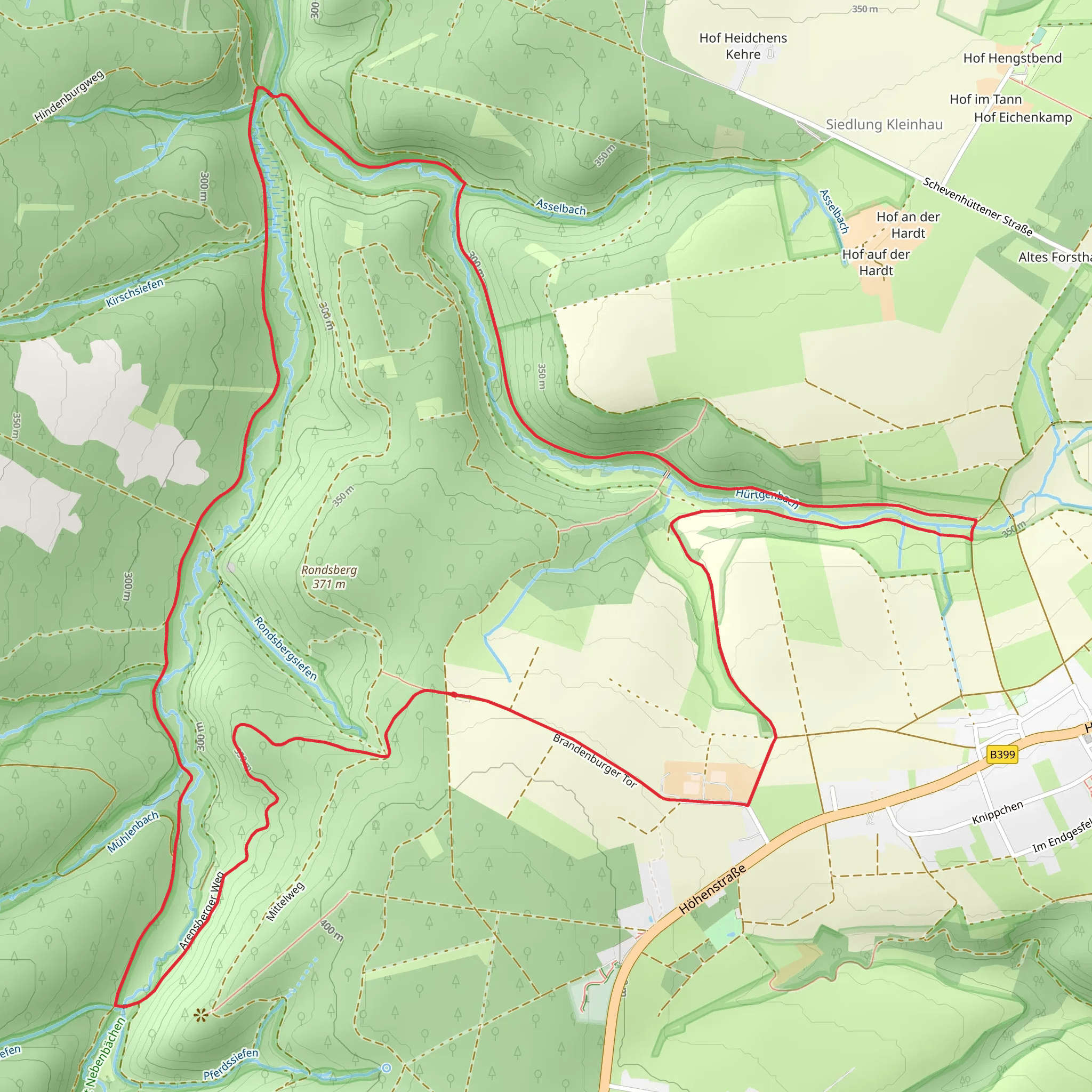 Wehebach and Hurtgenbach Loop mobile static map