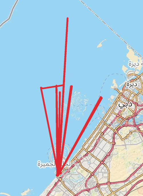 Dubai Walking mobile static map