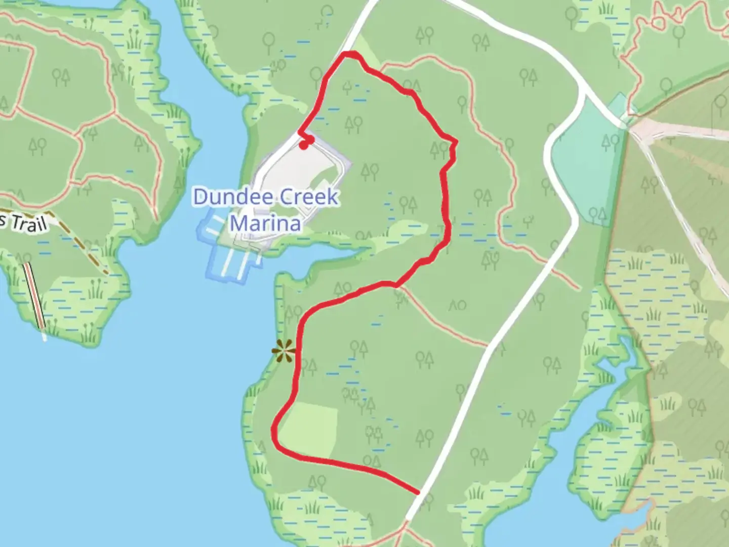 An image depicting the trail Dundee Creek - White Trail and its surrounding area.