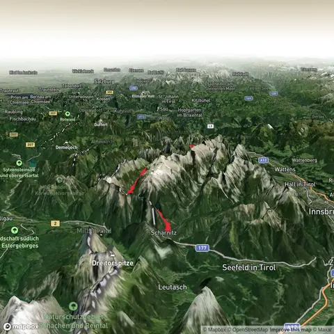 Hike from Scharnitz, karwendelhaus hut, Die eng and Pertisau