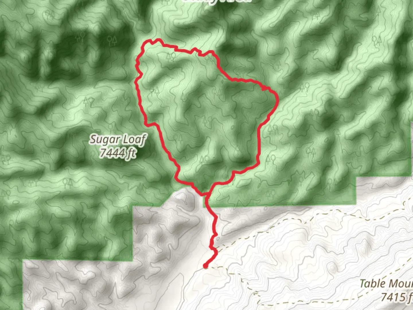 An image depicting the trail Trail Gulch, Powerline Trail and Creek Loop Trail and its surrounding area.