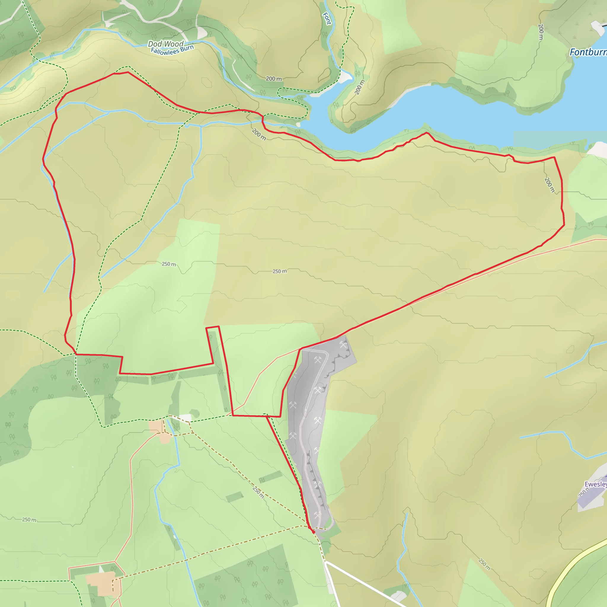 Greenleighton Moor Walk mobile static map