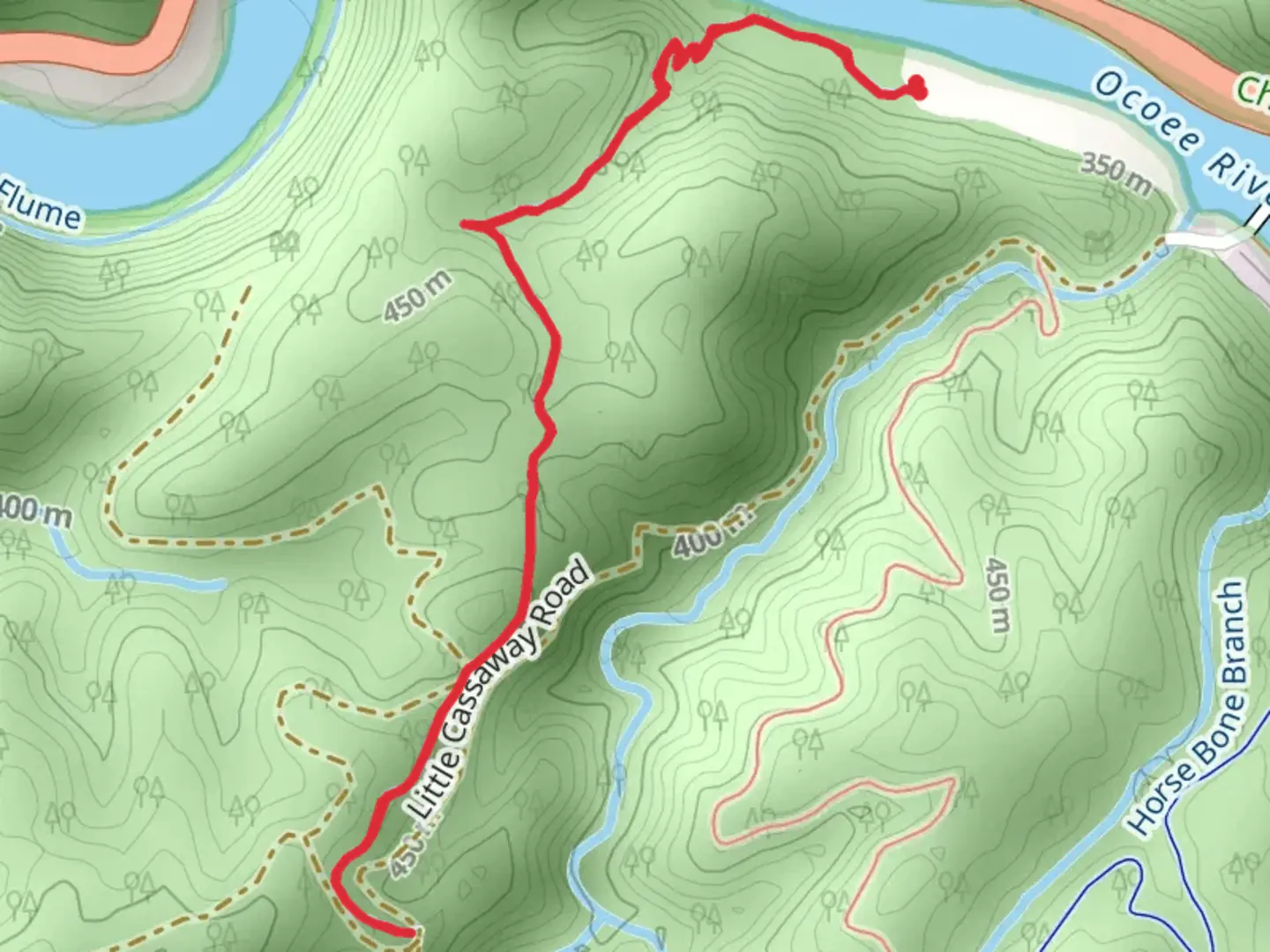 An image depicting the trail Thunder Rock Trail and its surrounding area.