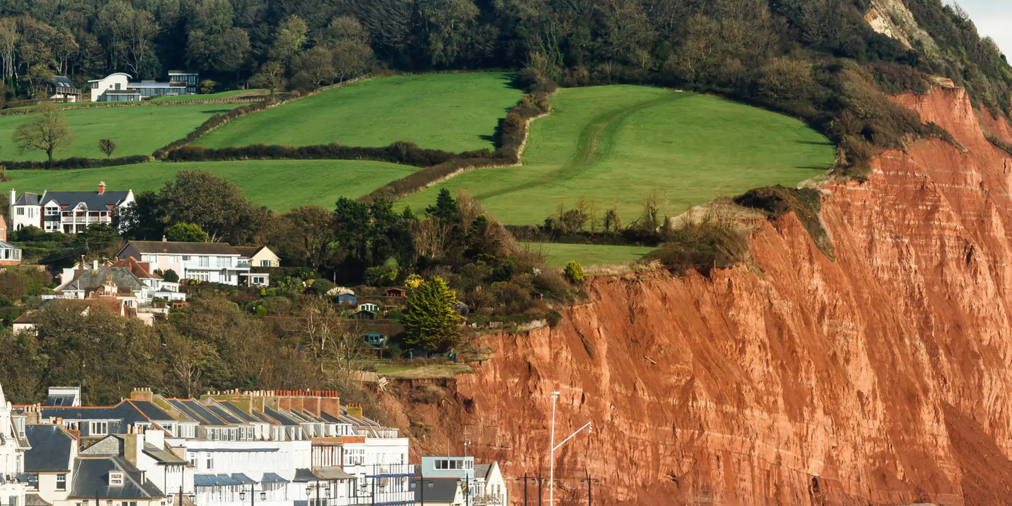 An image depicting the trail Sidmouth - Valley, Ridge and Jurassic Coast Walk and its surrounding area.