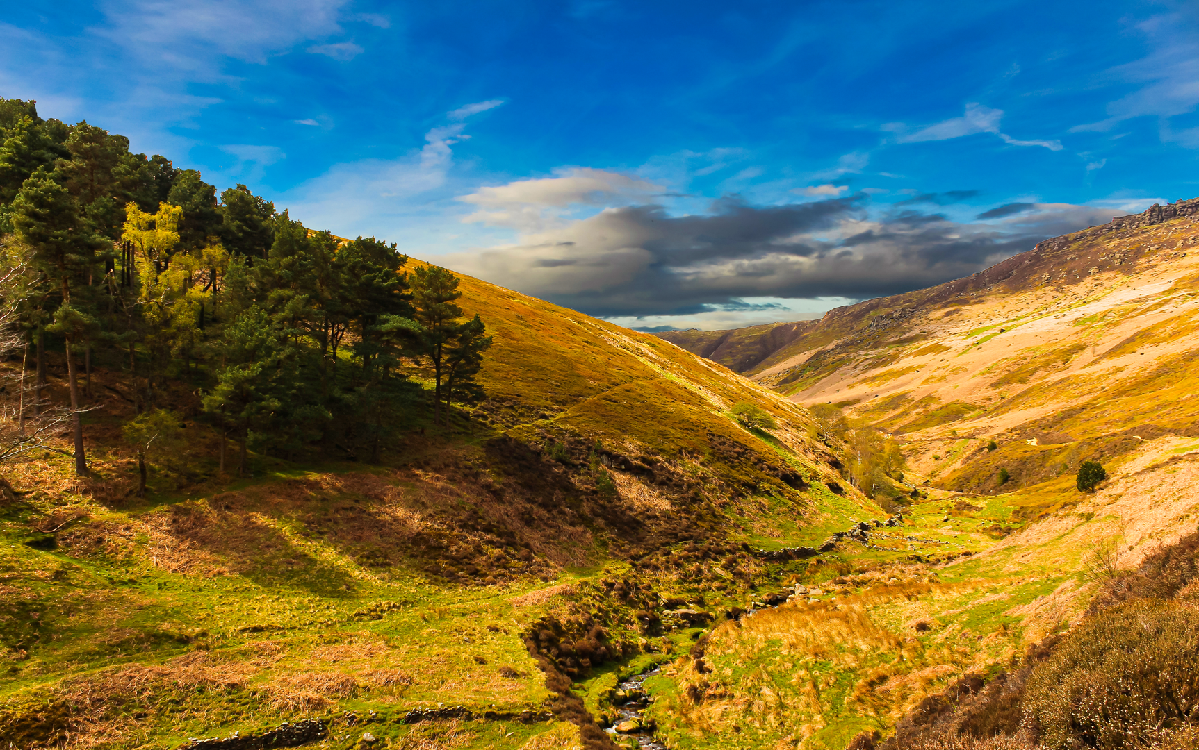 An image depicting the trail Kinder Scout Circular Walk and its surrounding area.