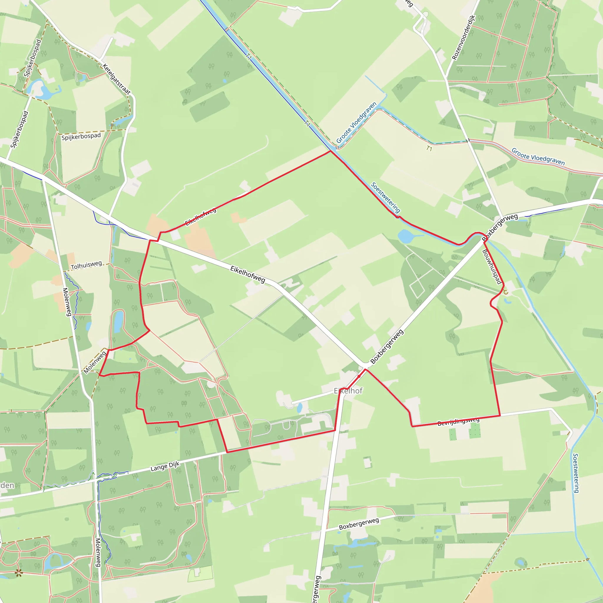 Eikelhof Loop mobile static map
