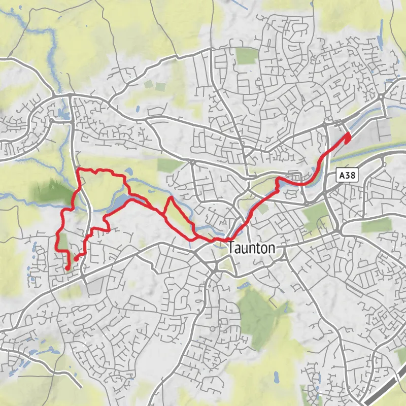 Taunton Deane Running mobile static map