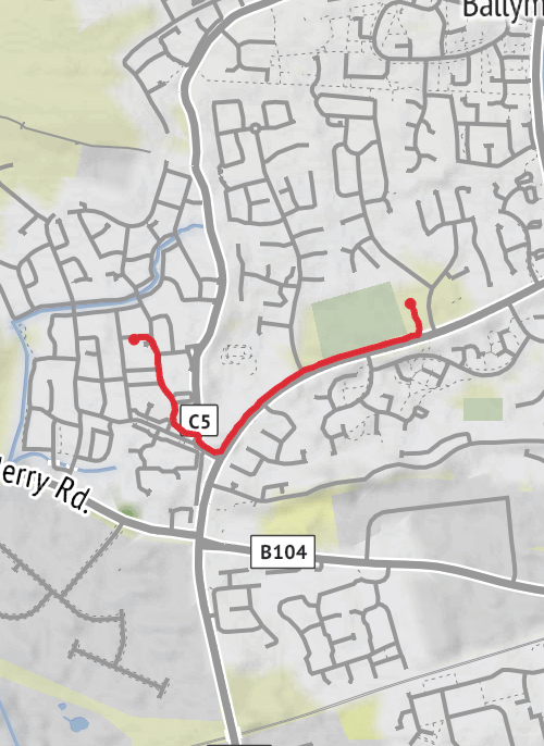 Hike from Lisburn mobile static map