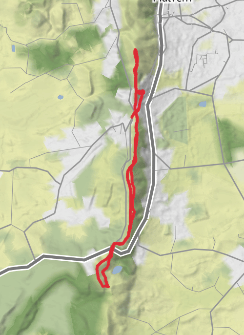 Hike from Great Malvern mobile static map