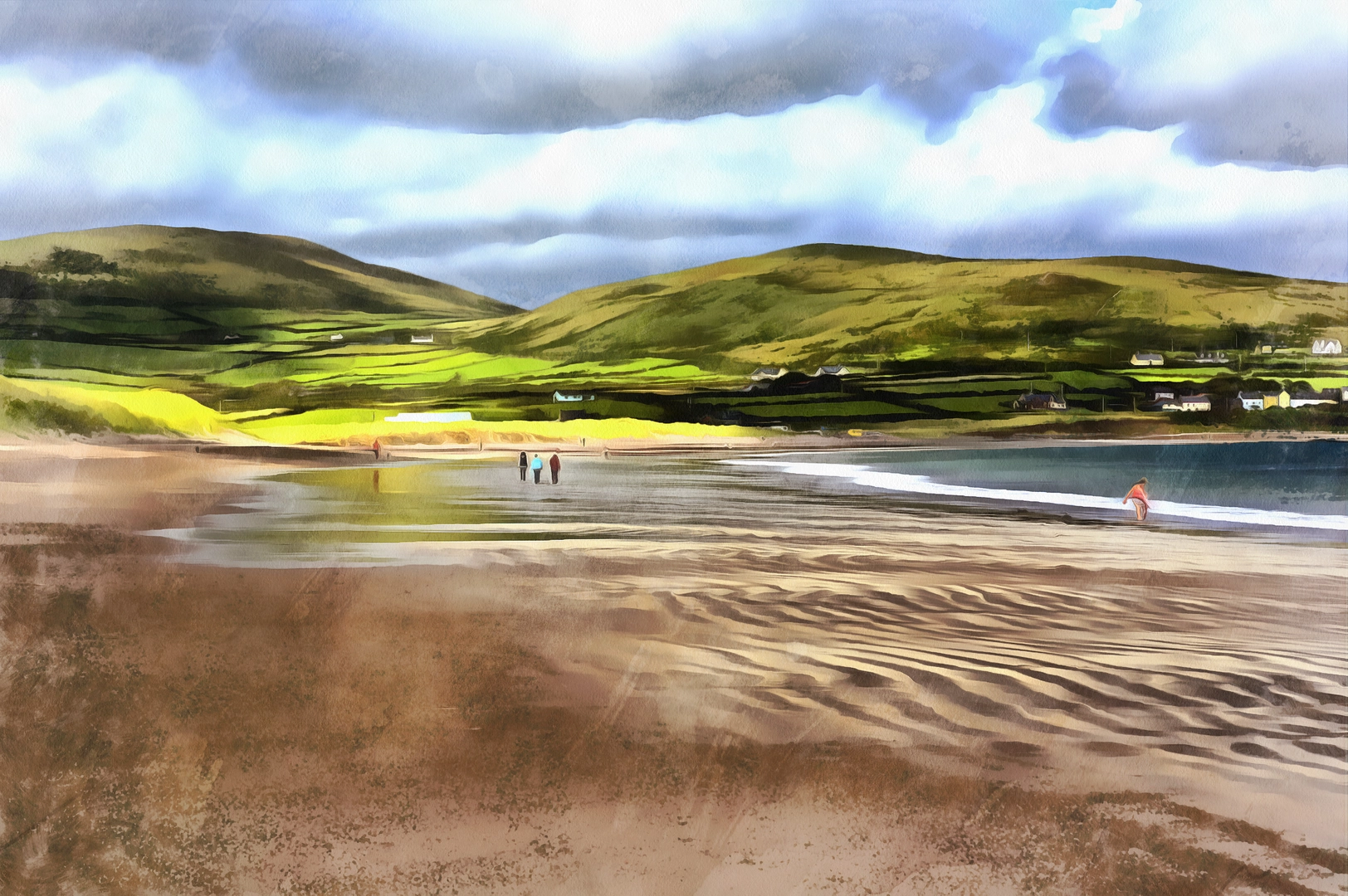 An image depicting the trail Cosan na Naomh - Saints Road and its surrounding area.