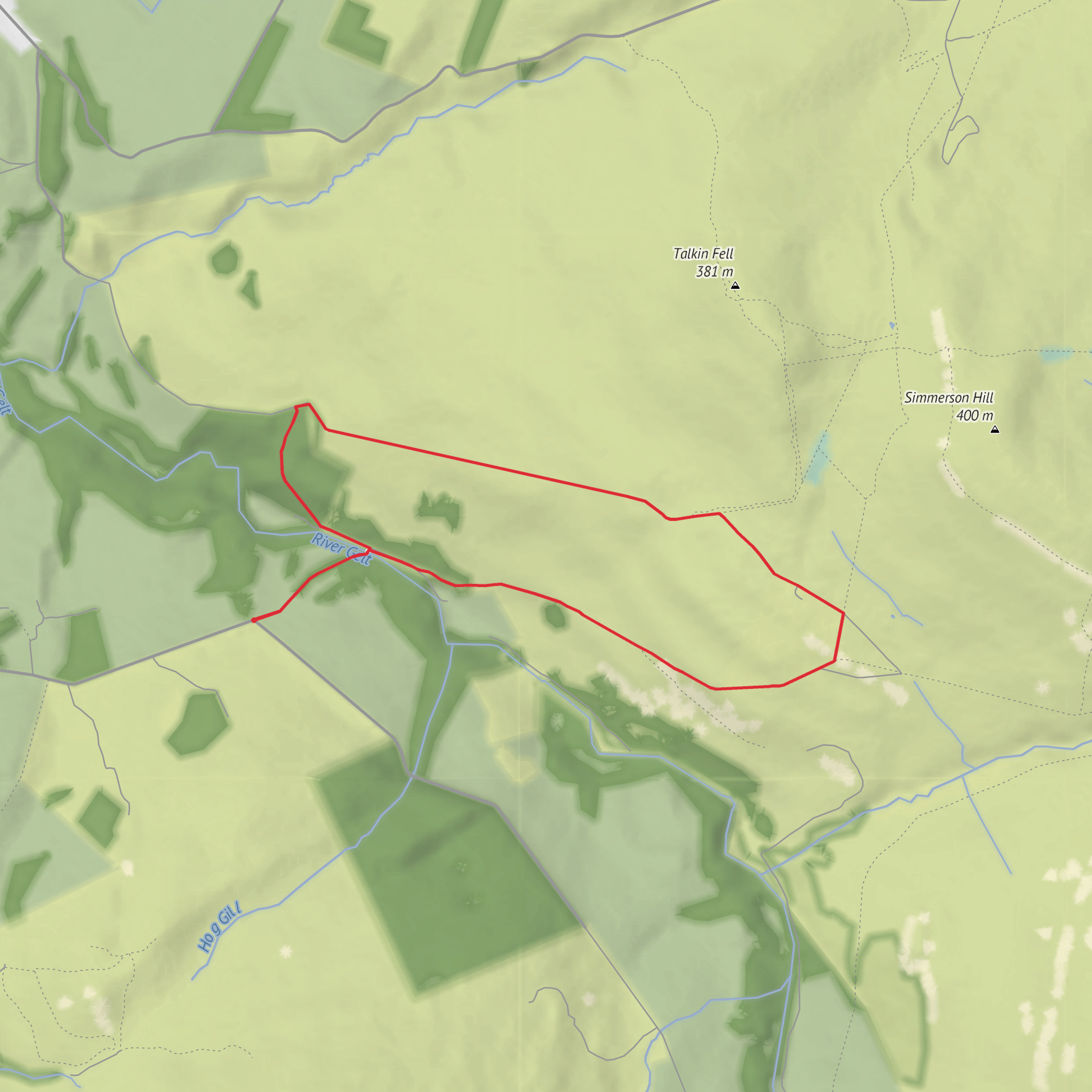 High Hynam and Low Hynam Loop mobile static map