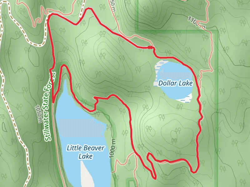Dollar Lake and Little Beaver Lake Loop