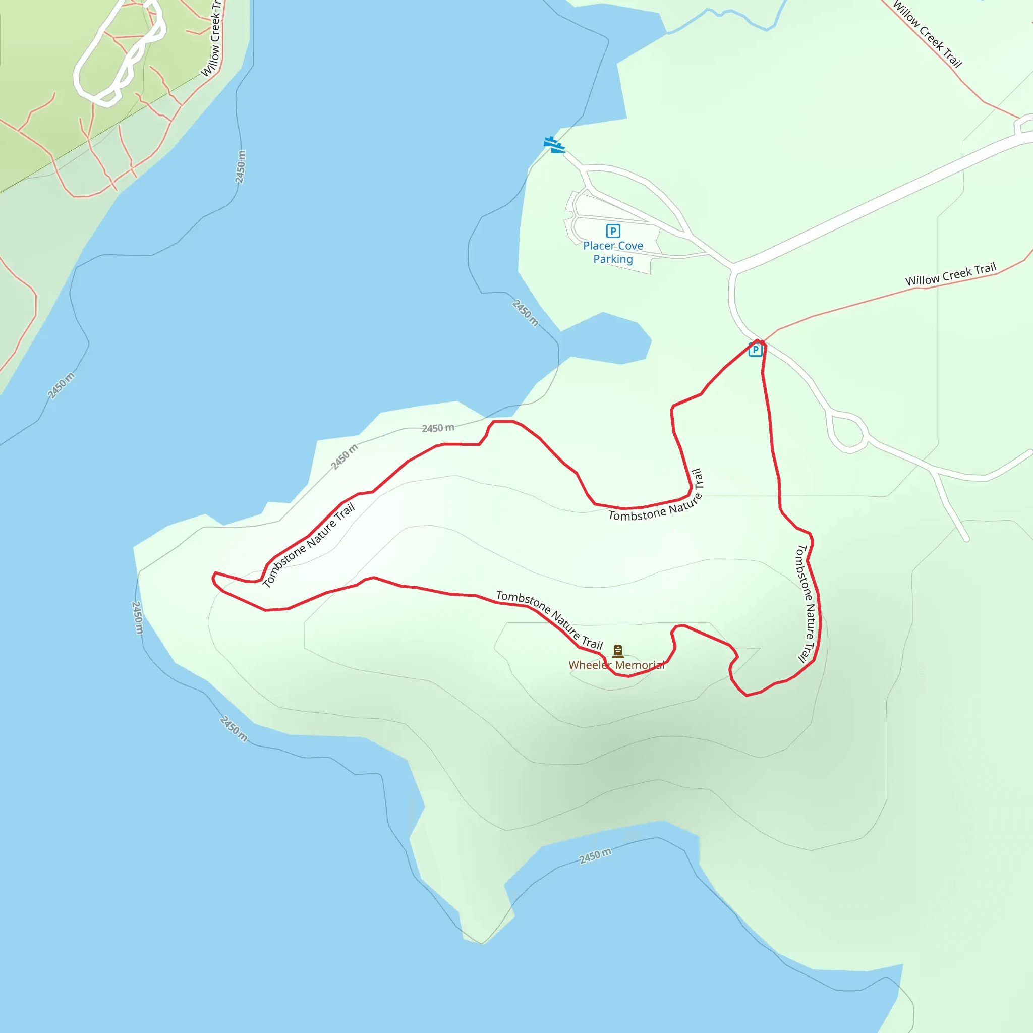 Tombstone Nature Trail Loop mobile static map