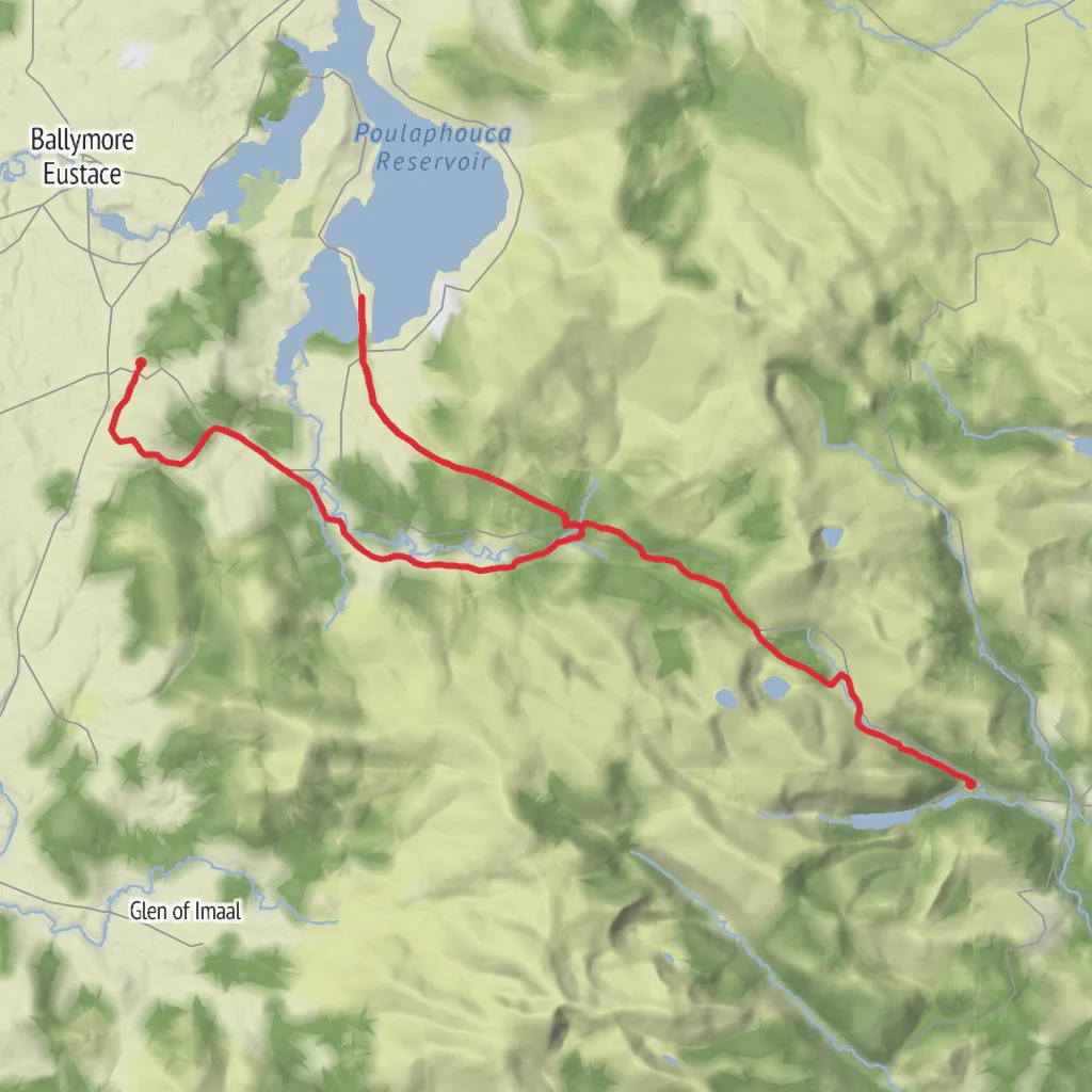 St Kevins Way Pilgrim Path mobile static map