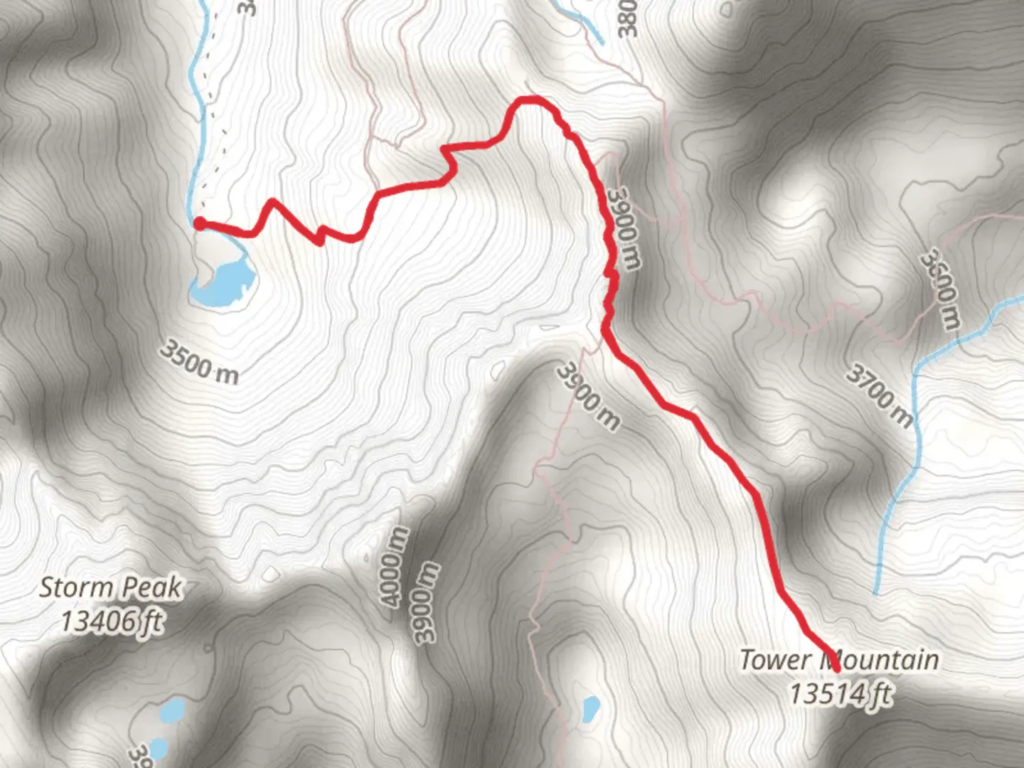 An image depicting the trail Tower Mountain via South Fork Trail and its surrounding area.