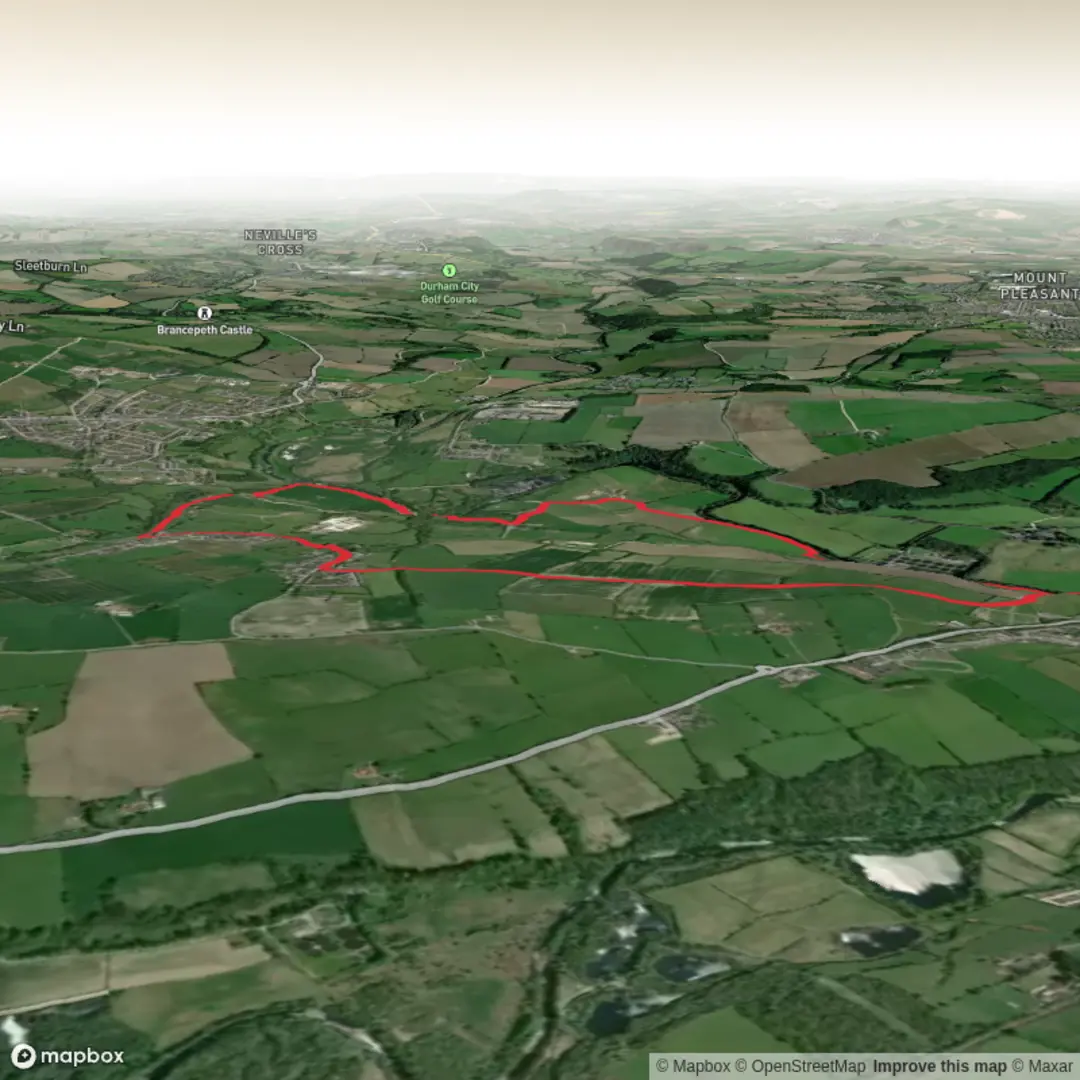 An image depicting the trail Hunwick Heritage 100 and its surrounding area.
