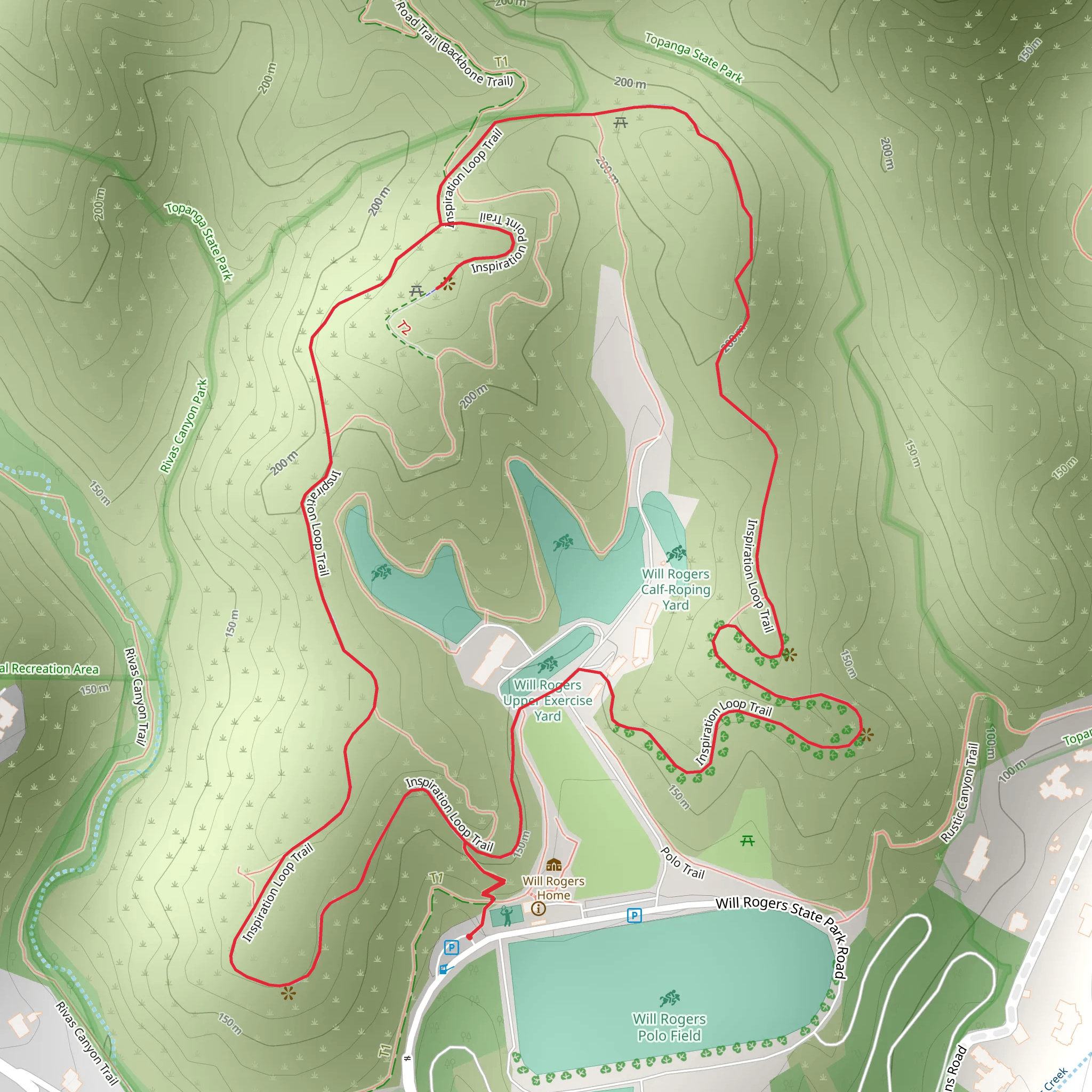 Inspiration Loop Trail mobile static map