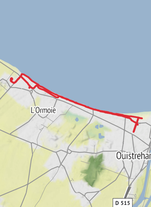 Lion-sur-Mer Walking mobile static map