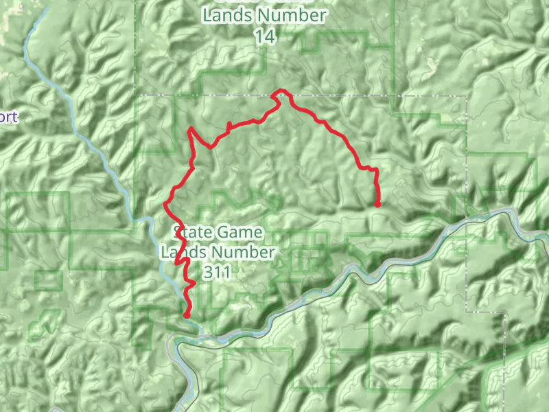 Benezette to Dents Run Road