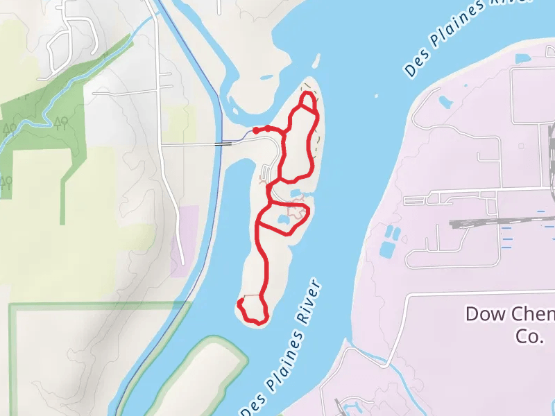 Moose Island and Des Plaines River Loop