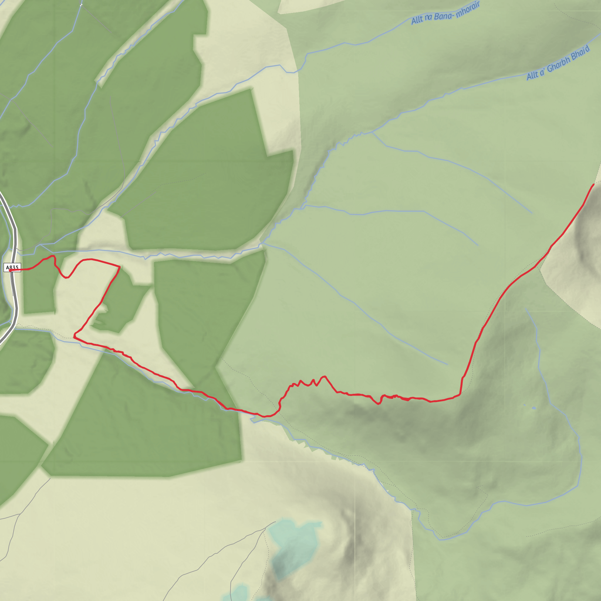 Ben Wyvis mobile static map