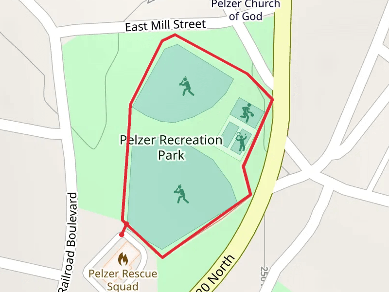 Pelzer Recreation Park Loop