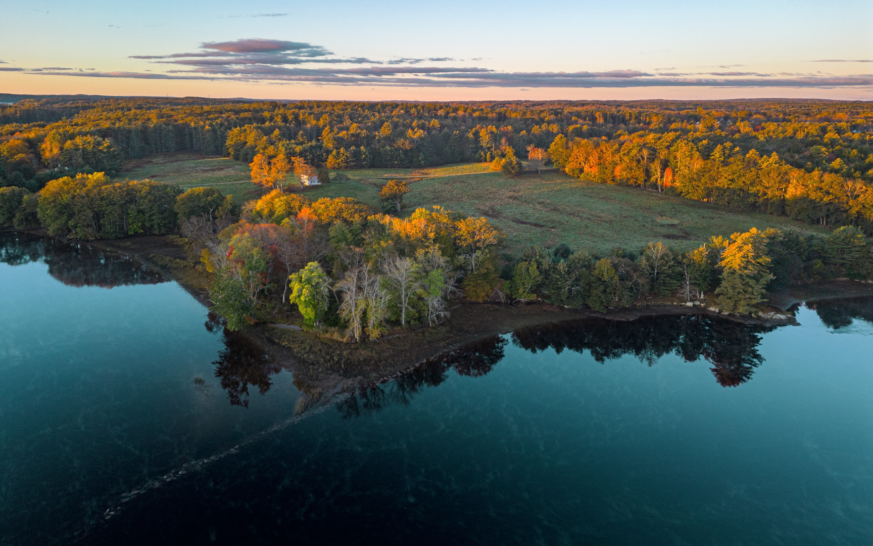 An image depicting the trail Kennebec River and Hatch Point Loop and its surrounding area.