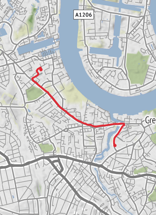 Lewisham Cycling mobile static map