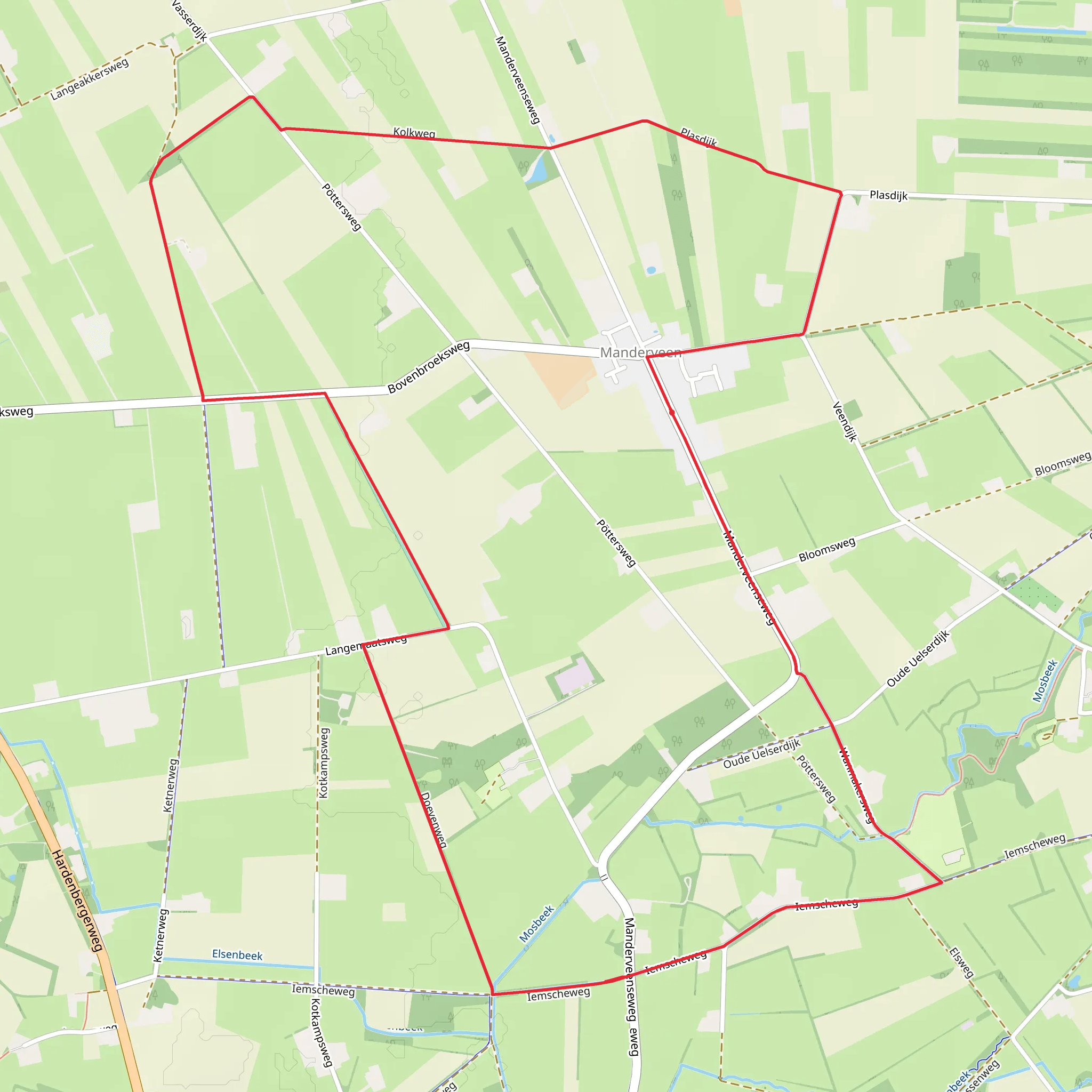 Manderveen Loop 2 mobile static map