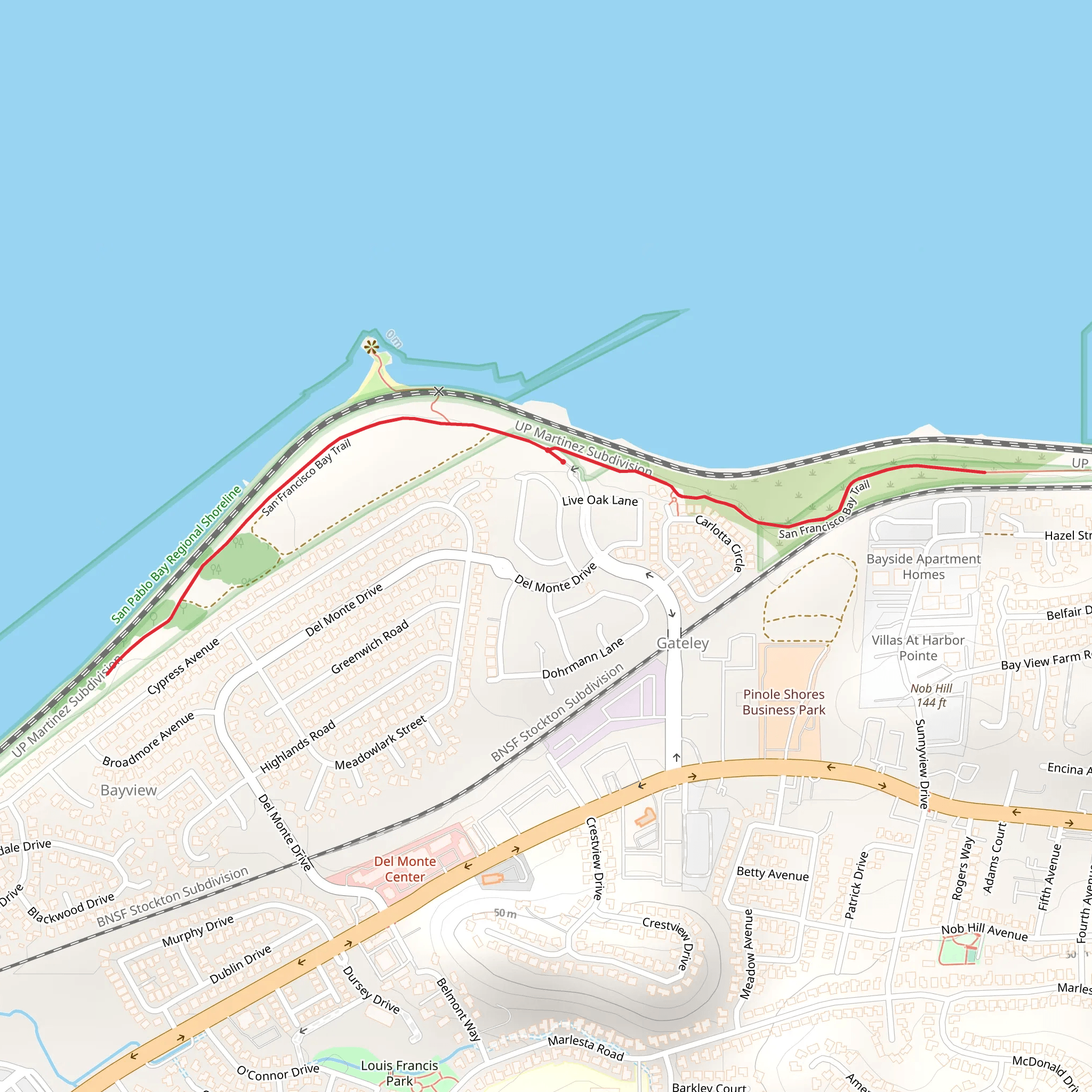 San Francisco Walk - Beach Side mobile static map