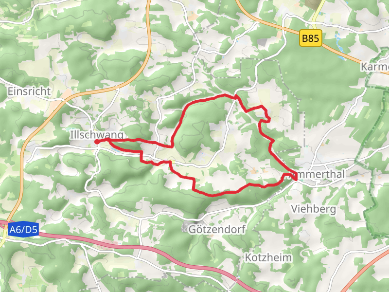 Illschwang Wanderweg