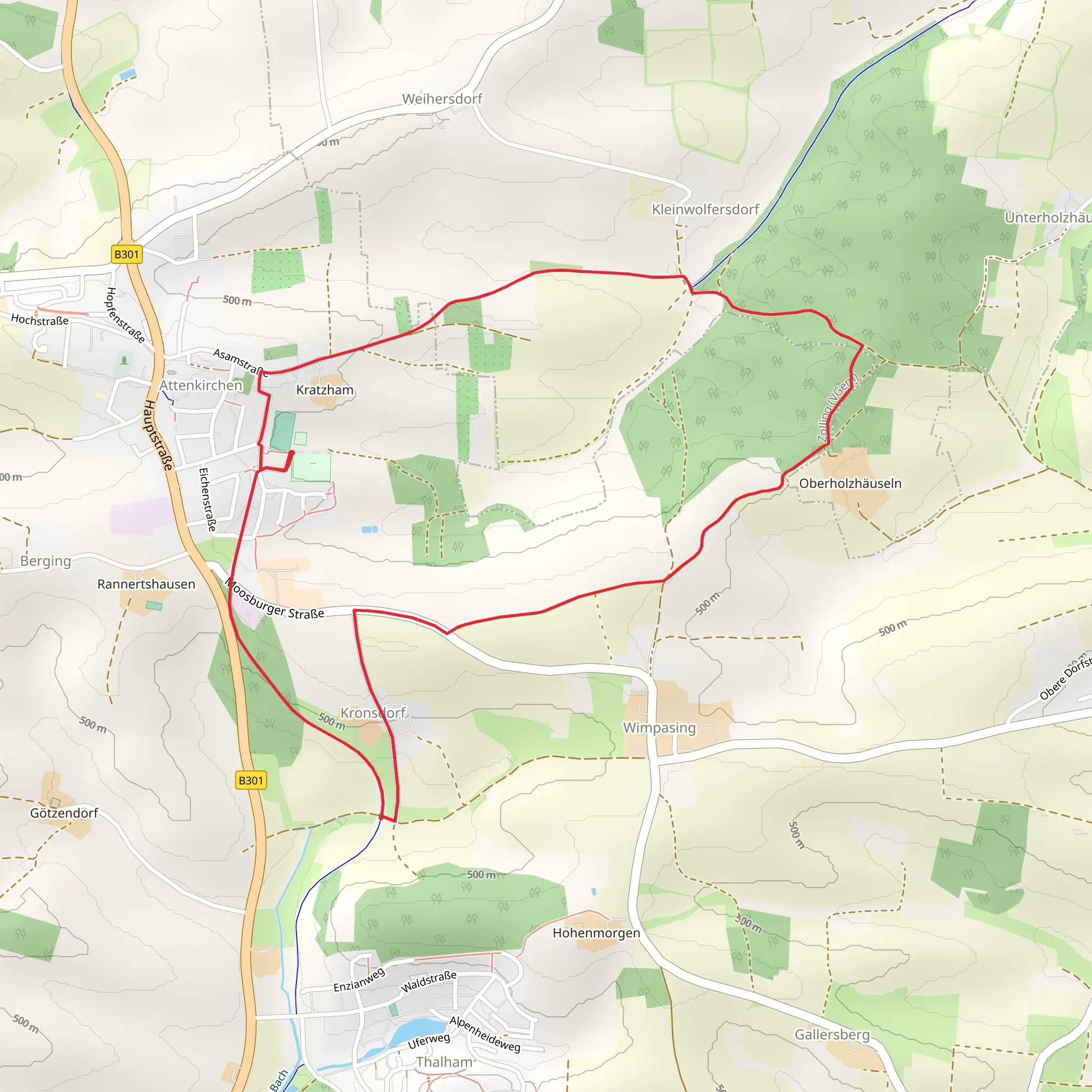 Attenkirchen Loop mobile static map