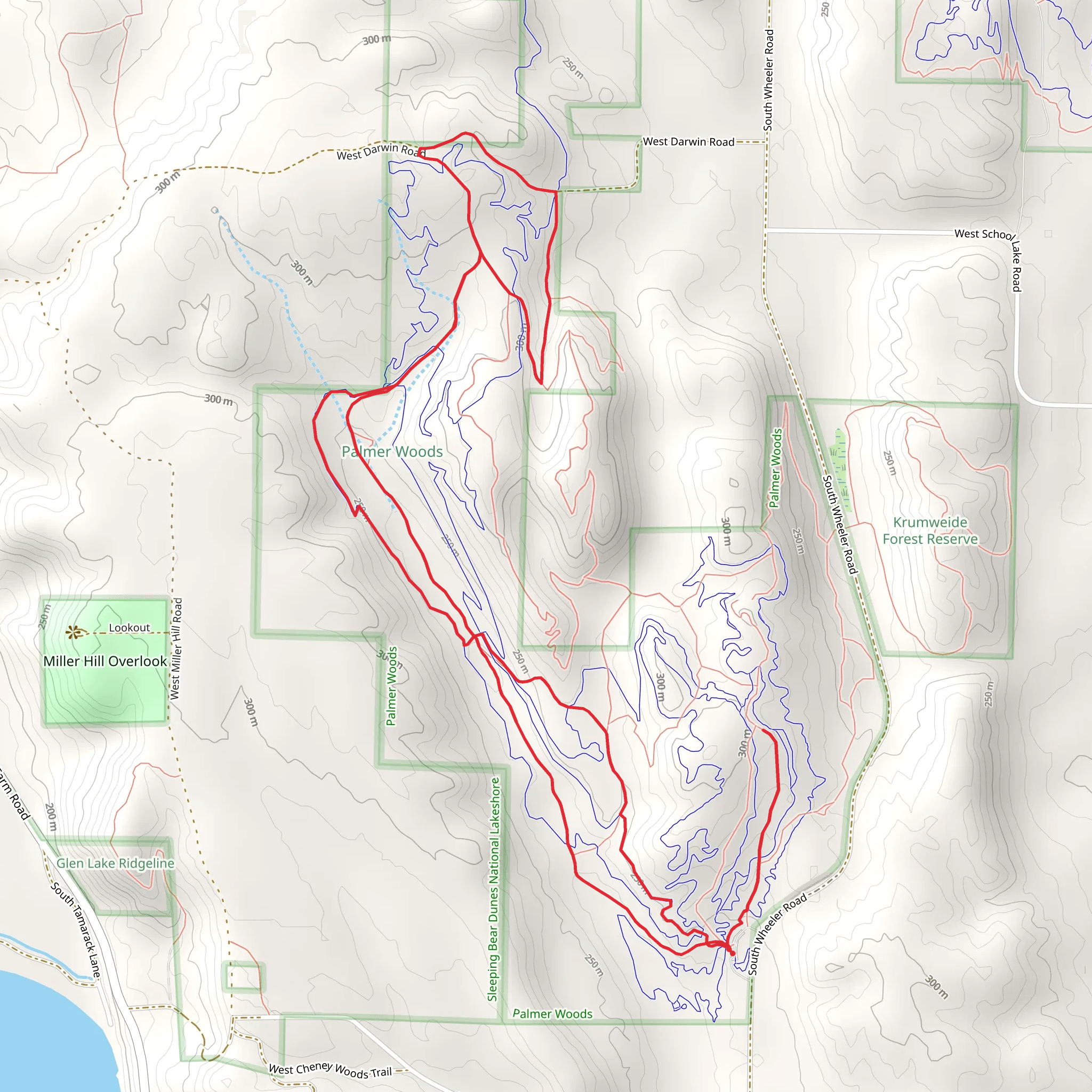 Price Valley Trail and Ursa Major Loop mobile static map