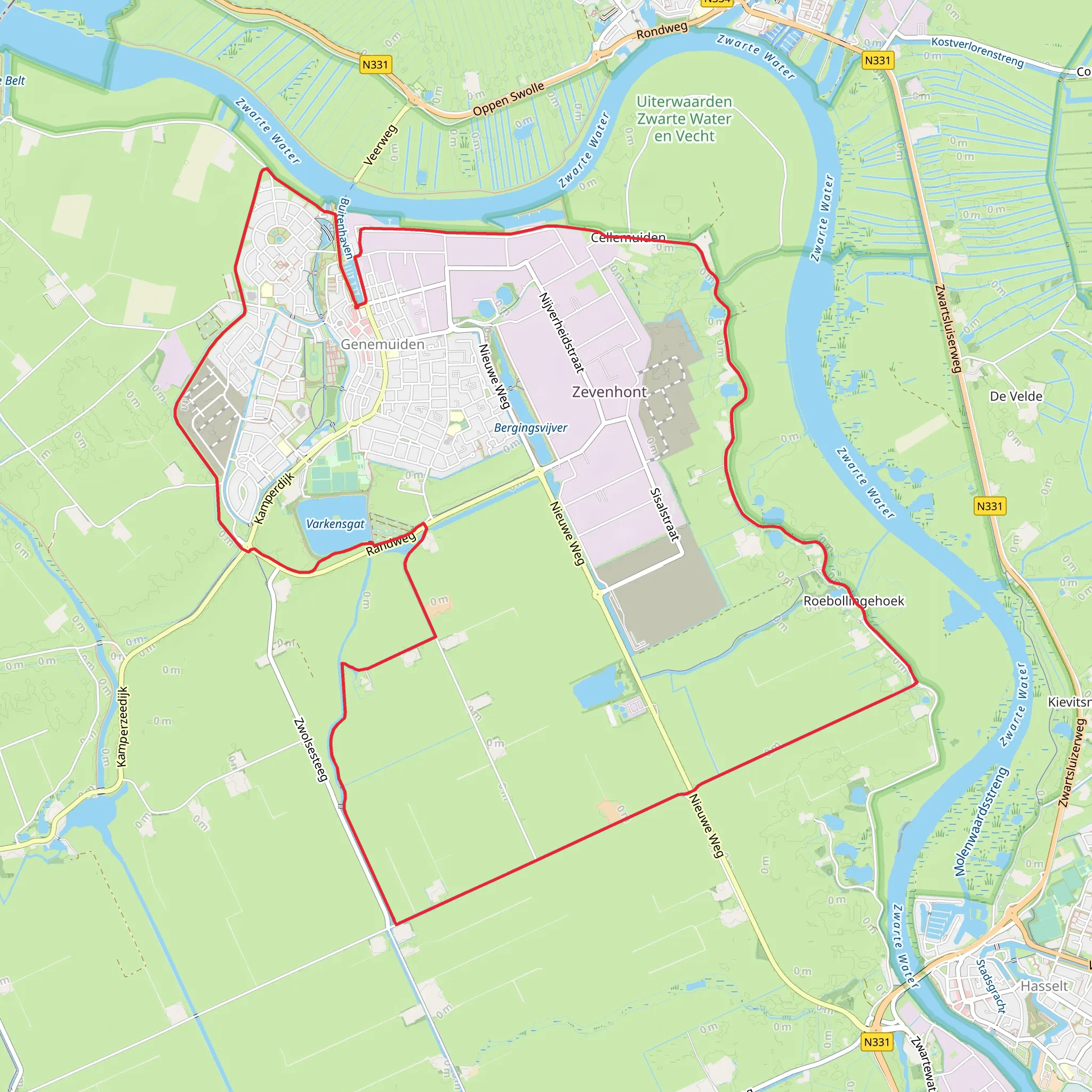 Rand Weg, Polleboers Weg and Groene Steeg Loop mobile static map