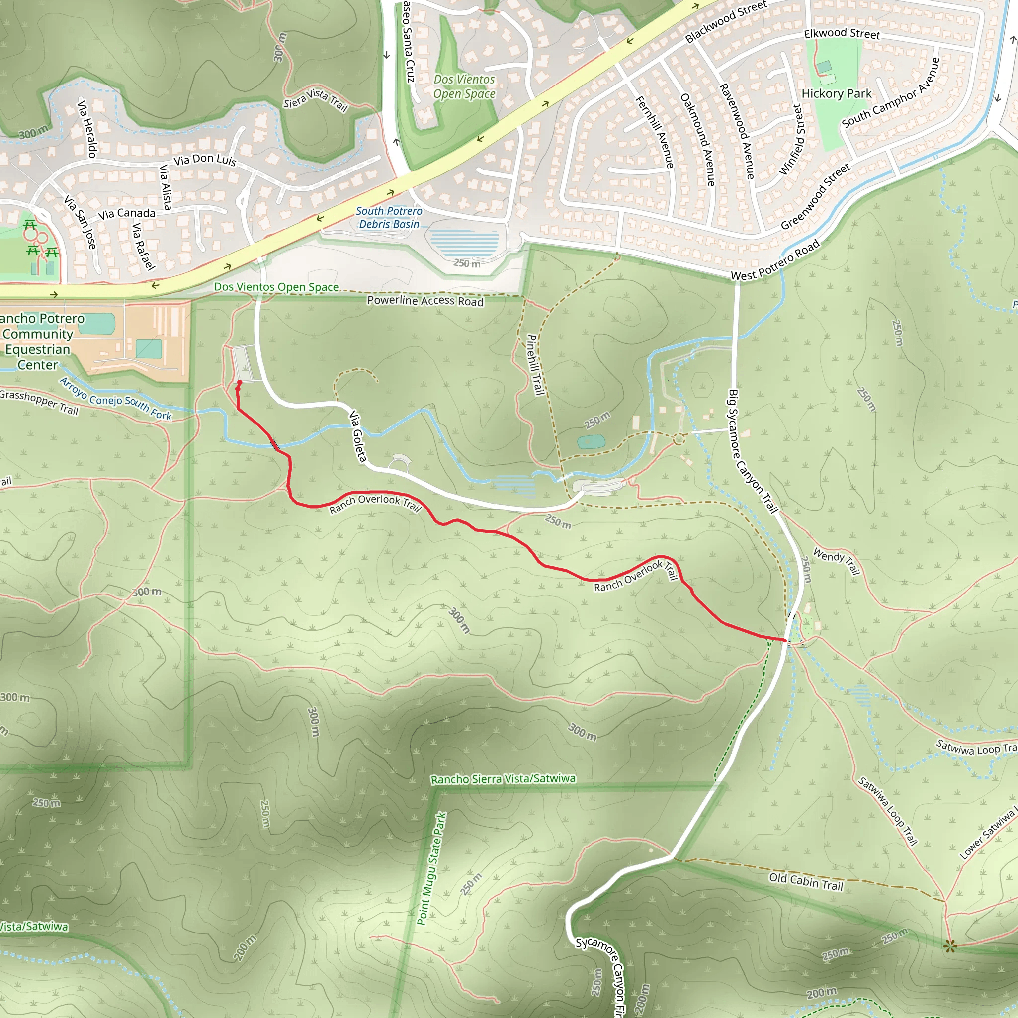 Ranch Overlook Trail mobile static map