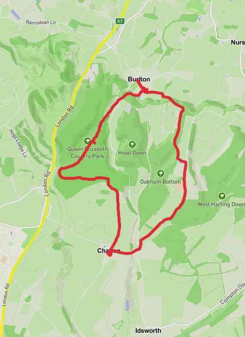 East Hampshire Hiking mobile static map