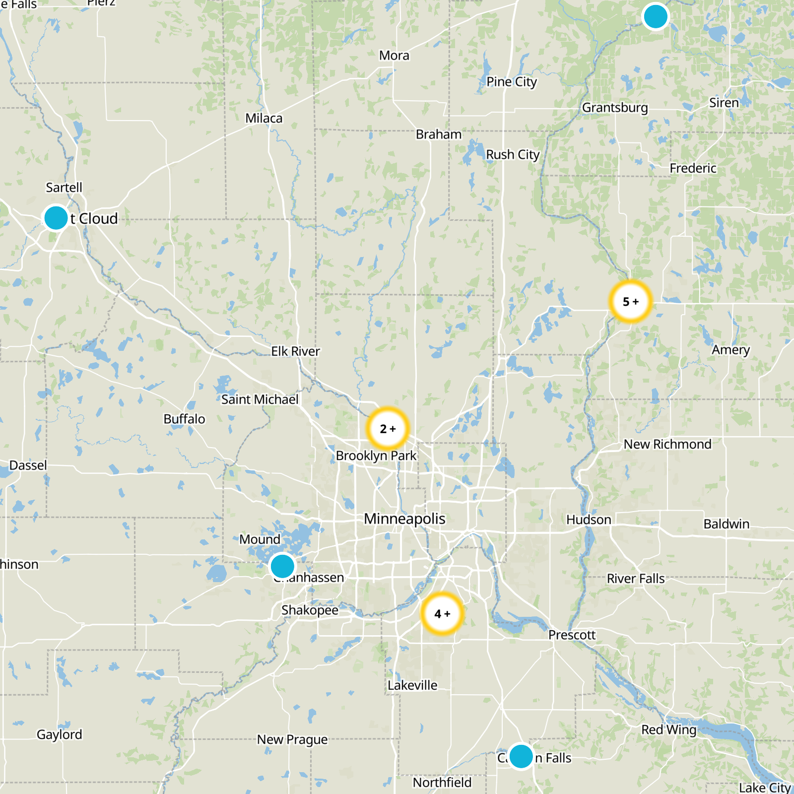 Anoka County Static Map