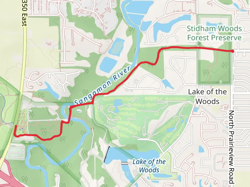Sangamon River Walk from Fogel Road