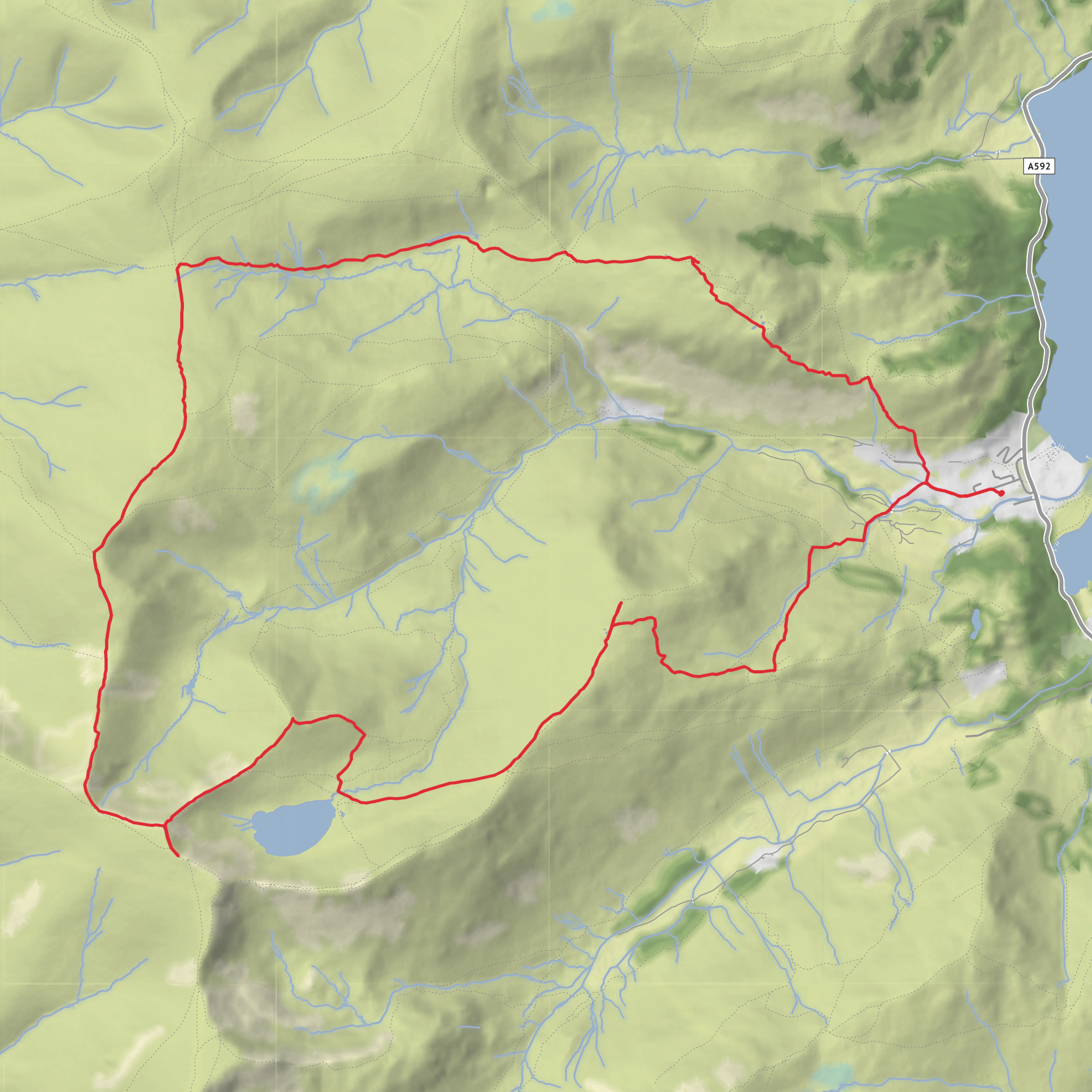 Glenridding horseshoe mobile static map