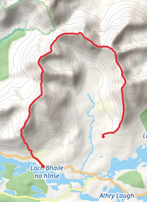 Glencoghan Horseshoe Loop mobile static map