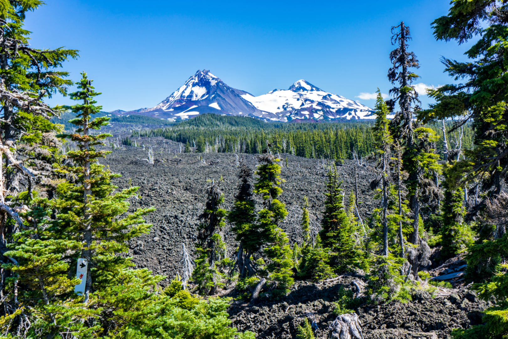 An image depicting the trail Millican Crater Trail and its surrounding area.