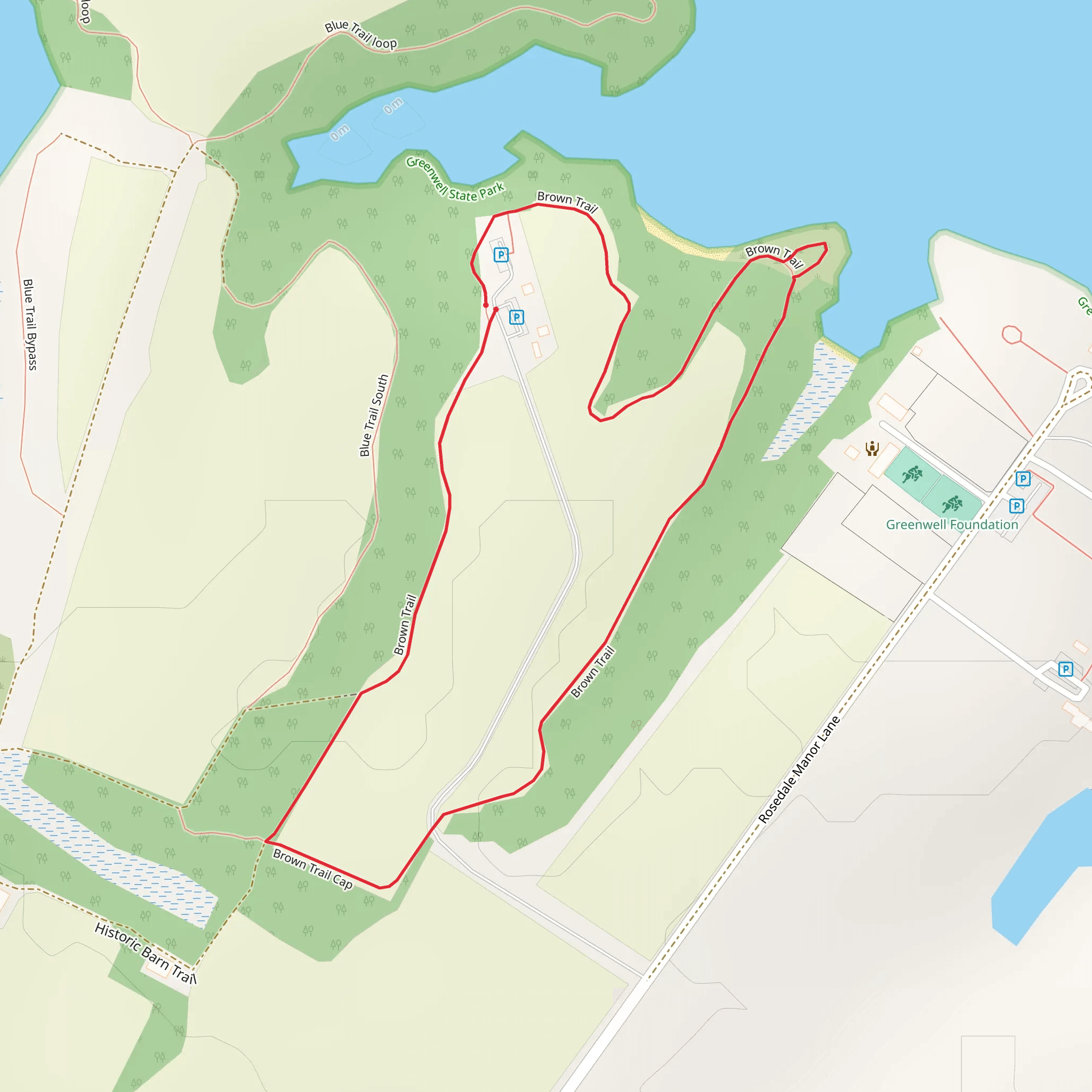 Brown Loop Trail mobile static map